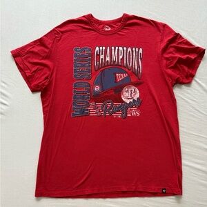 47 Brand Texas Rangers Red World Series Tee XL